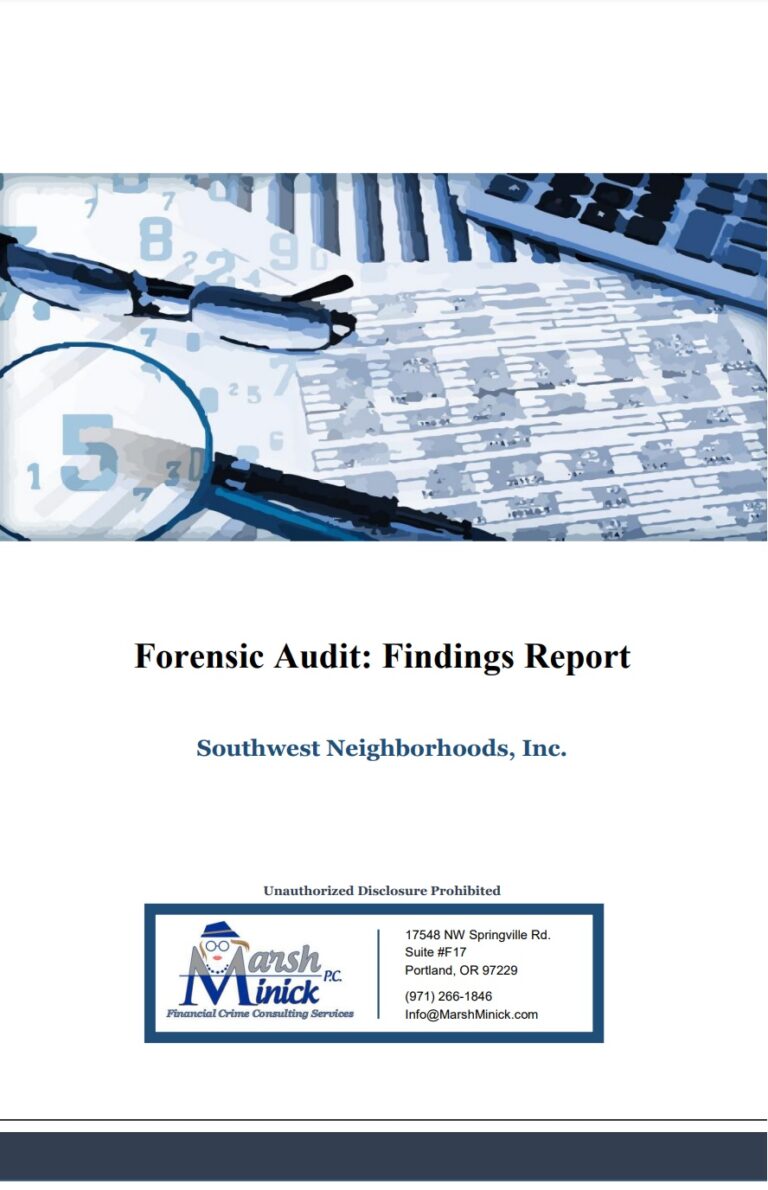 Forensic Report Example → Free Report Examples