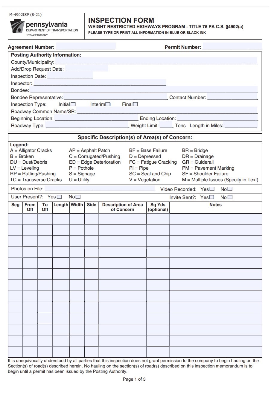 Inspection Report Example → Free Report Examples