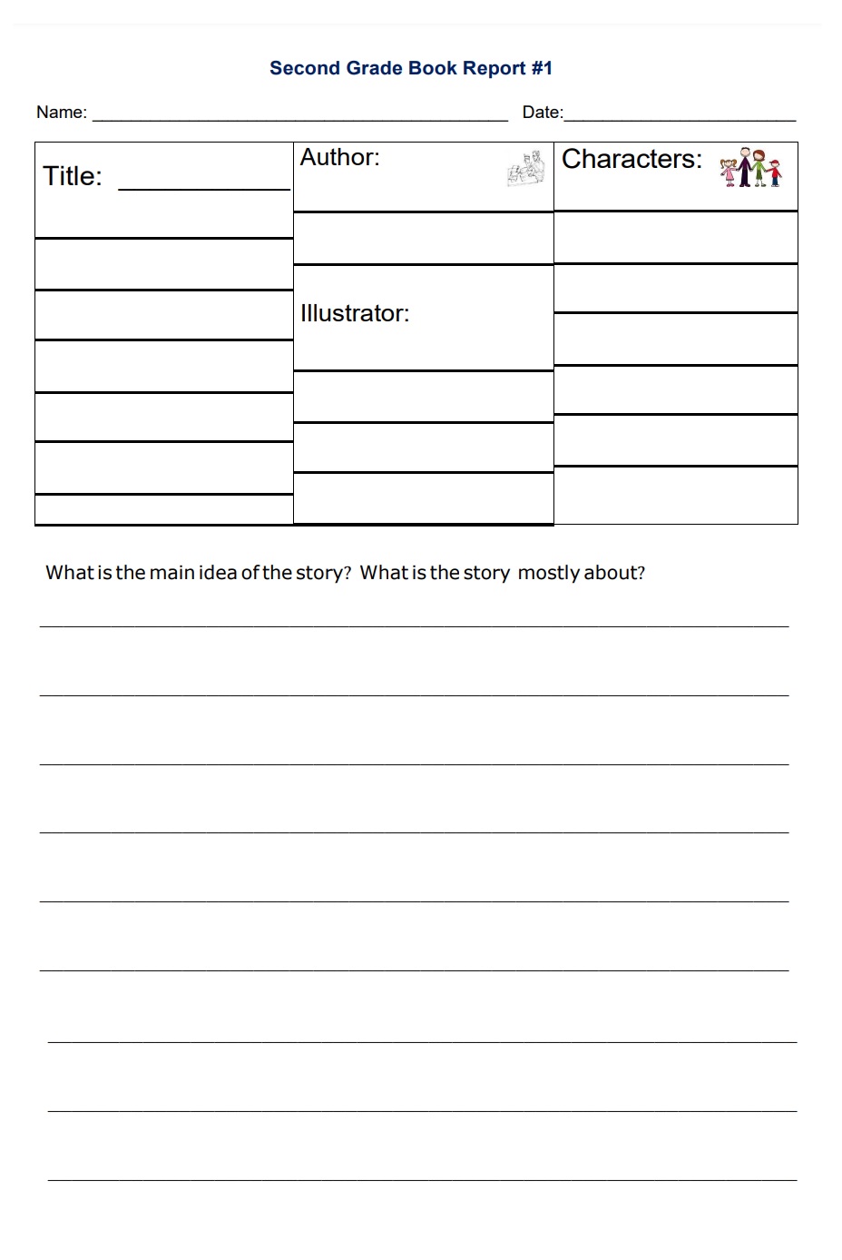 Book Report Example → Free Report Examples