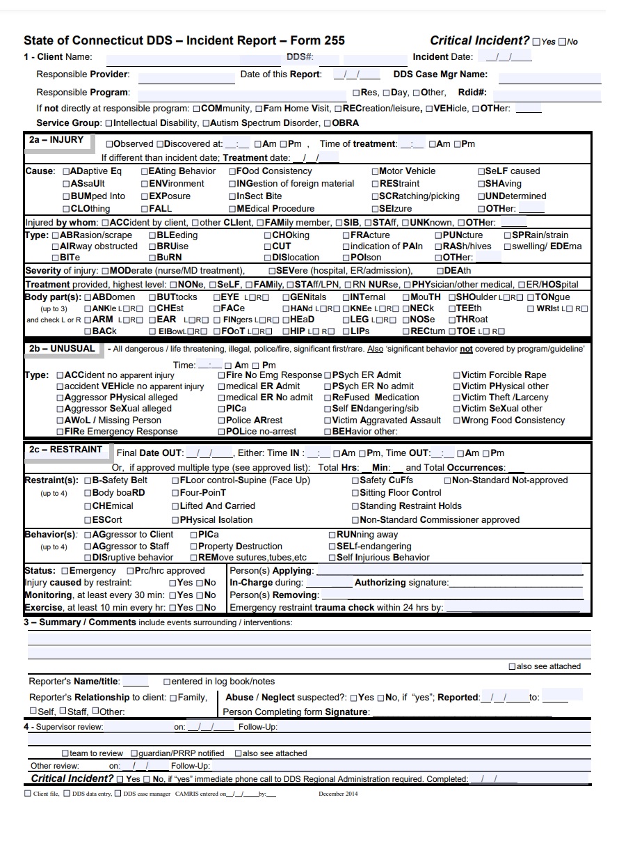 Incident Report Example → Free Report Examples