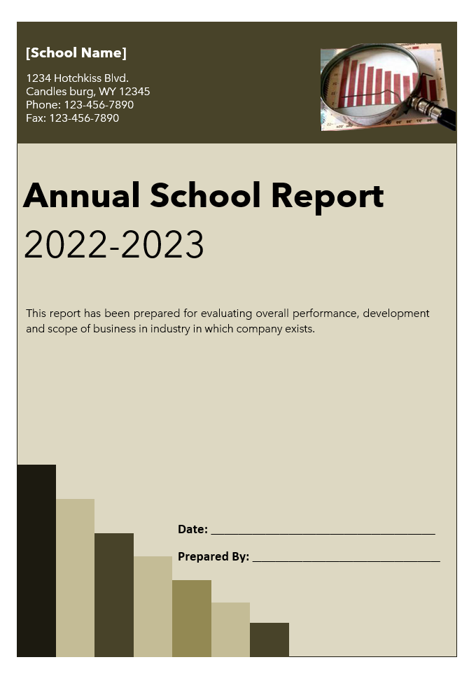 Annual School Report Example