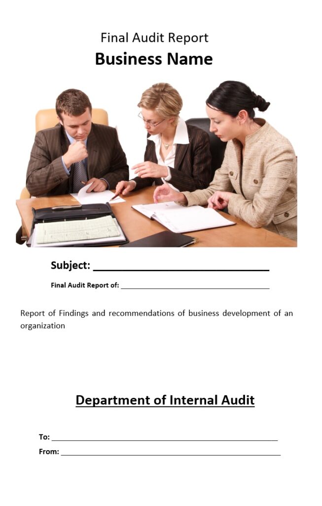 Final Audit Report Example